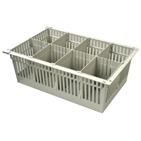 Harloff 8 in Tray for MedStor Max Cabinets, One Long and Three Short Dividers 81032-7